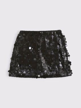 Abercrombie & Fitch Black Sequin Mini Skirt